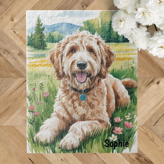 Personalized Goldendoodle Jigsaw Puzzle (Creator Uploaded)