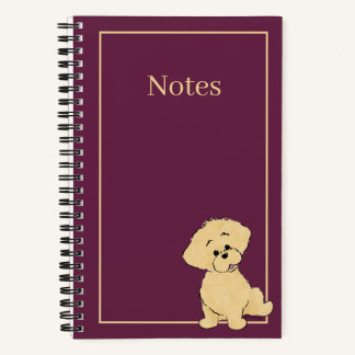 Personalized Goldendoodle Puppy Cute Dog Custom Notebook