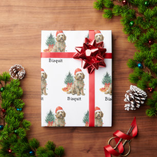 Personalized Goldendoodle Wrapping Paper Gift Wrap