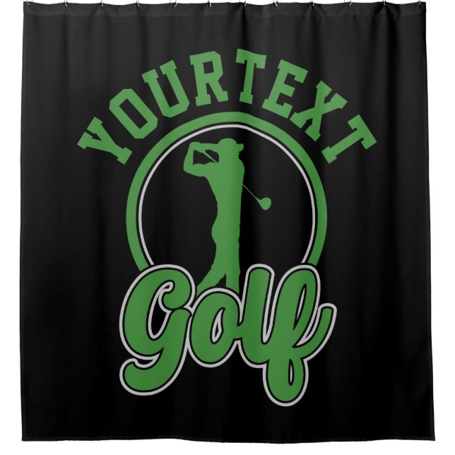 Personalized Golf ADD NAME Retro Pro Golfer Swing (Front)