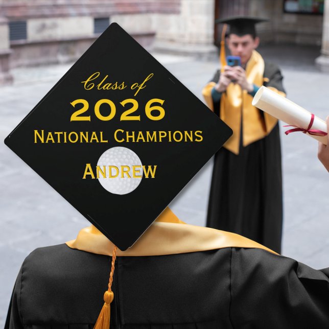 Personalized Golf Any Custom Colour Class of Year  Graduation Cap Topper (Creator Uploaded)