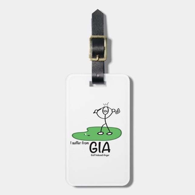 Personalized Golf Bag Tag (Front Vertical)