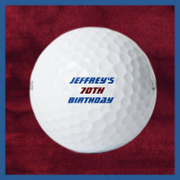 Personalized Golf Ball, 70th Birthday