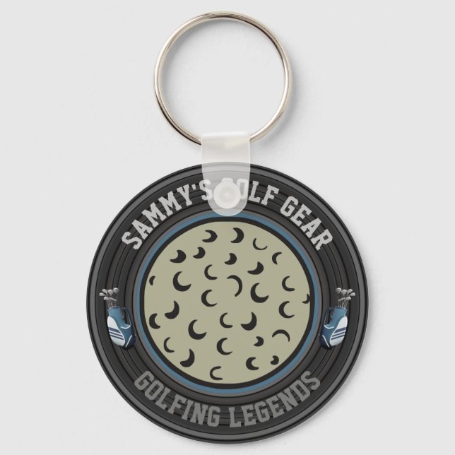 Personalized Golf Ball Keychain (Front)