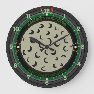 Personalized Golf Ball Large Clock