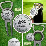 Personalized Golf Ball Logo or Photo Custom Divot Tool<br><div class="desc">Create a personalized Bottle Opener with Magnetic Golf Ball Marker and Divot Tool for a golfer you know with this easy customizable template design to add your photo, logo or image and your custom text in your choice of colours. Utilize for promotion or marketing for a golf course or club,...</div>