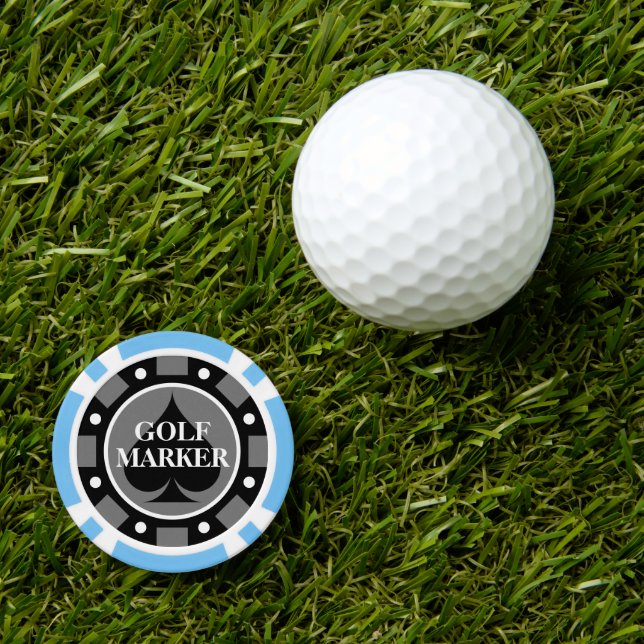 Personalized golf ball marker poker chips (Golf Ball Marker)
