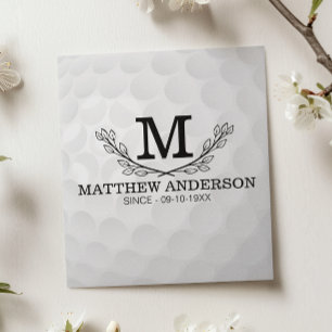 Personalized Golf Ball Pattern Name Monogram Age