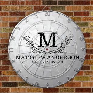 Personalized Golf Ball Pattern Name Monogram Age Dartboard