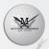 Personalized Golf Ball Pattern Name Monogram Age