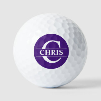 Personalized Golf Ball - Purple