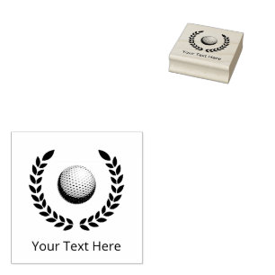 Personalized Golf Ball  Rubber Stamp