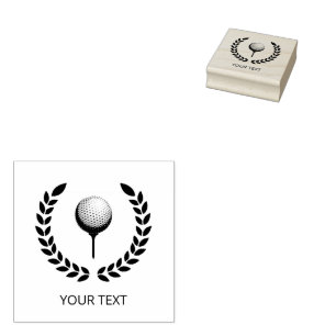 Personalized Golf Ball  Rubber Stamp