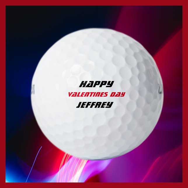 Personalized Golf Ball, Valentine's Day Balls (Creator Uploaded)