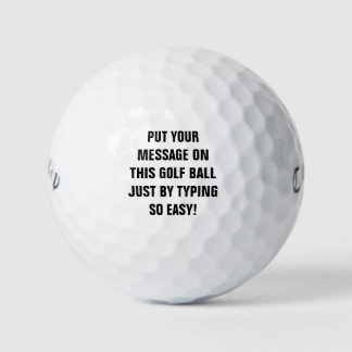 Personalized Golf Balls