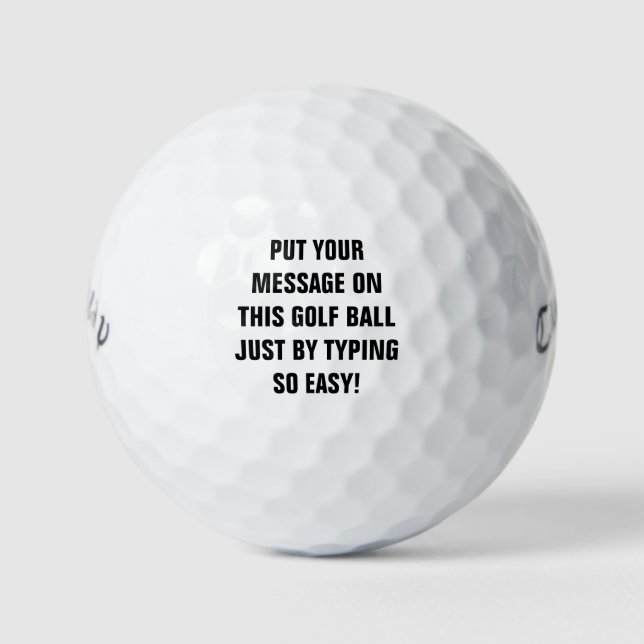 Personalized Golf Balls (Front)