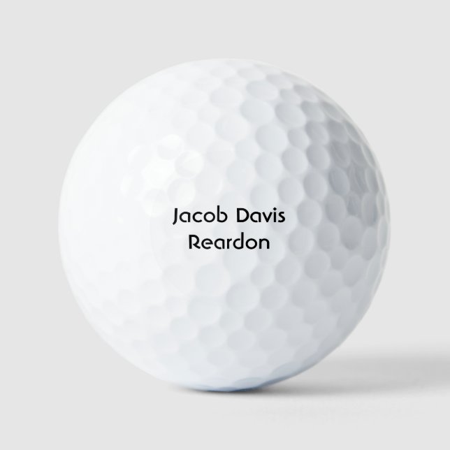 Personalized Golf Balls (Front)