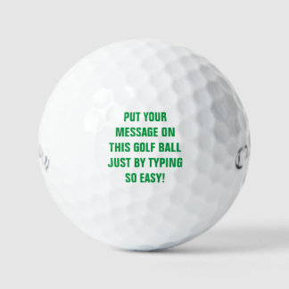 Personalized Golf Balls