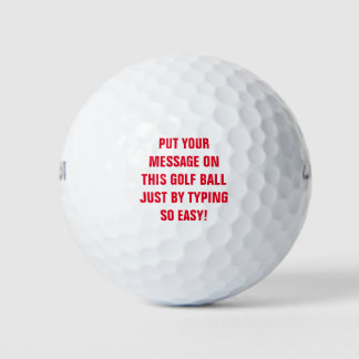 Personalized Golf Balls