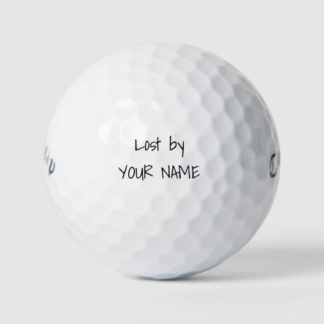 Personalized Golf Balls (Front)