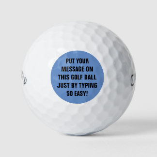 Personalized Golf Balls