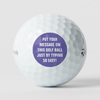 Personalized Golf Balls