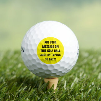 Personalized Golf Balls