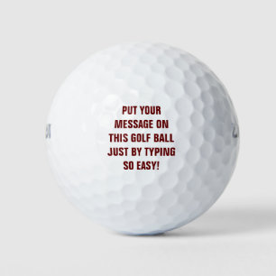 Personalized Golf Balls