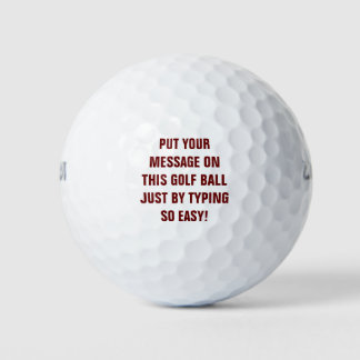 Personalized Golf Balls