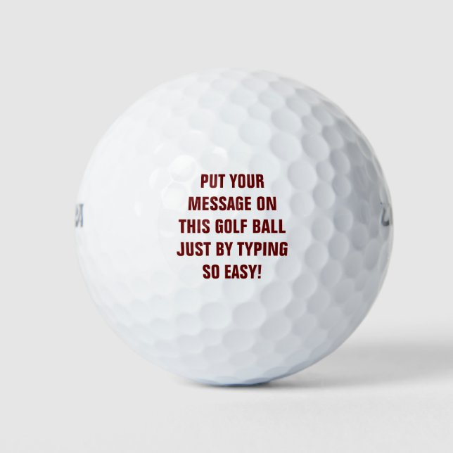 Personalized Golf Balls (Front)