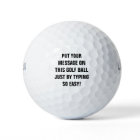 Personalized Golf Balls