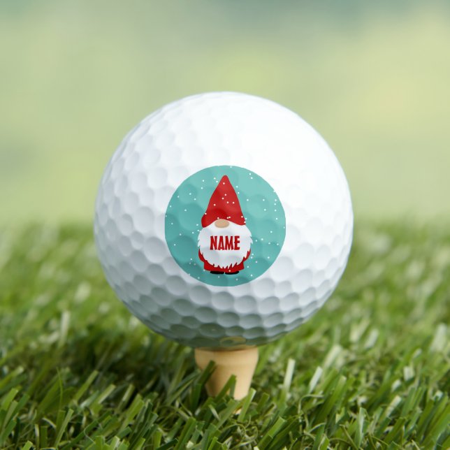 Personalized golf balls with cute gnome cartoon (Insitu Tee)