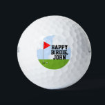 Personalized Golf Birthday Collectable Golf Balls<br><div class="desc">Funny golf birthday message for golf-lover. Edit text to add name.</div>