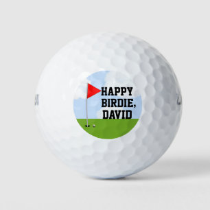 Personalized Golf Birthday Collectable Golf Balls