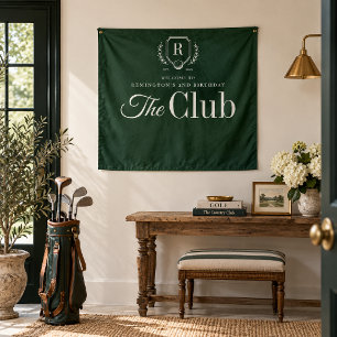 Personalized Golf Birthday Welcome Tapestry