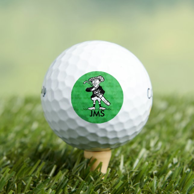 Personalized golf cartoon golfer balls (Insitu Tee)