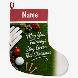 Personalized Golf Christmas Gifts Large Christmas Stocking