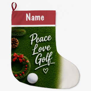 Personalized Golf Christmas Gifts Large Christmas Stocking
