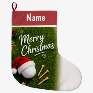 Personalized Golf Christmas Gifts Large Christmas Stocking