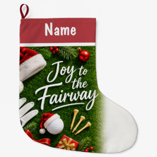 Personalized Golf Christmas Gifts Large Christmas Stocking
