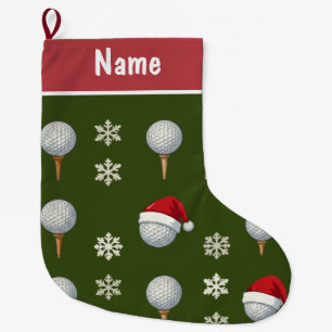 Personalized Golf Christmas Gifts Large Christmas Stocking