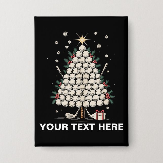 Personalized Golf Christmas Tree Equipment Family (Front)