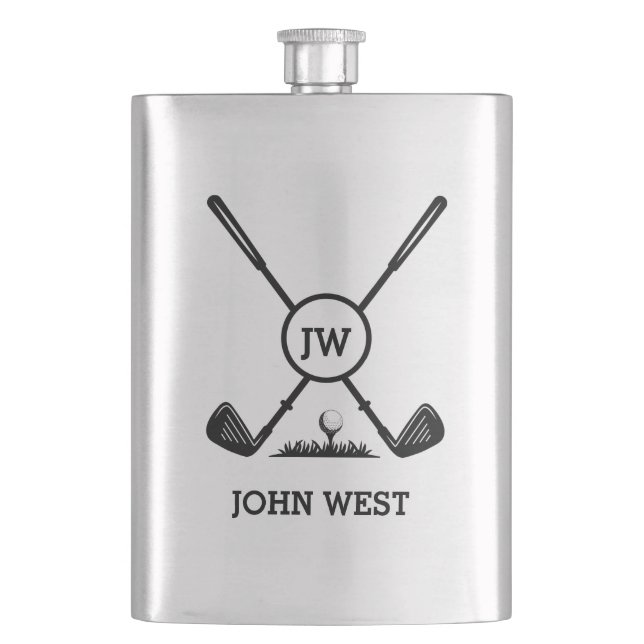 Personalized Golf Classic Flask (Front)