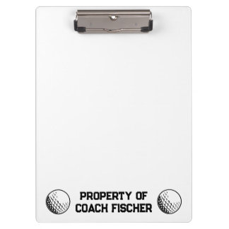Personalized Golf Clipboard