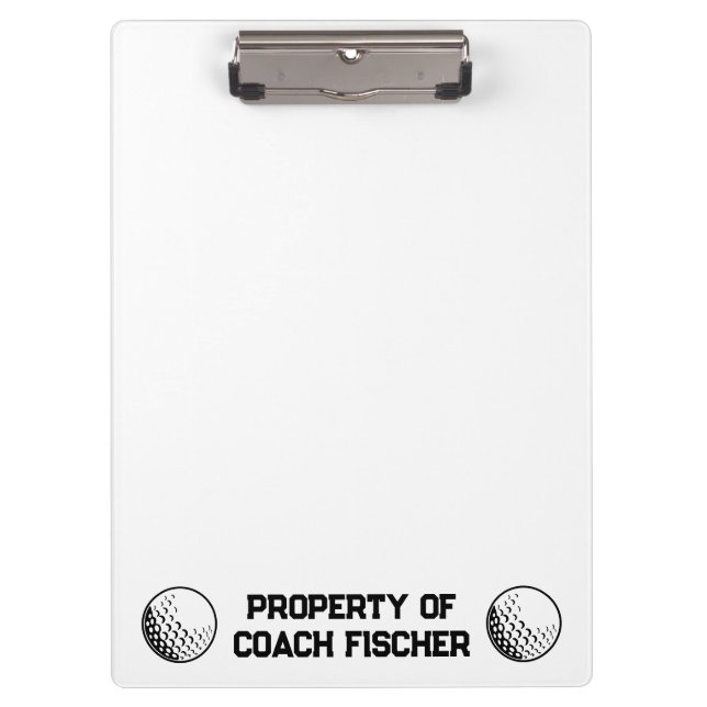 Personalized Golf Clipboard (Front)