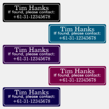 Personalized Golf Club ID Name Labels