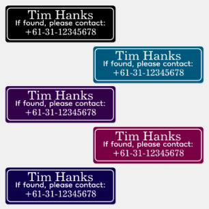 Personalized Golf Club ID Name Labels