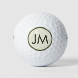 Personalized golf club monogram design balls