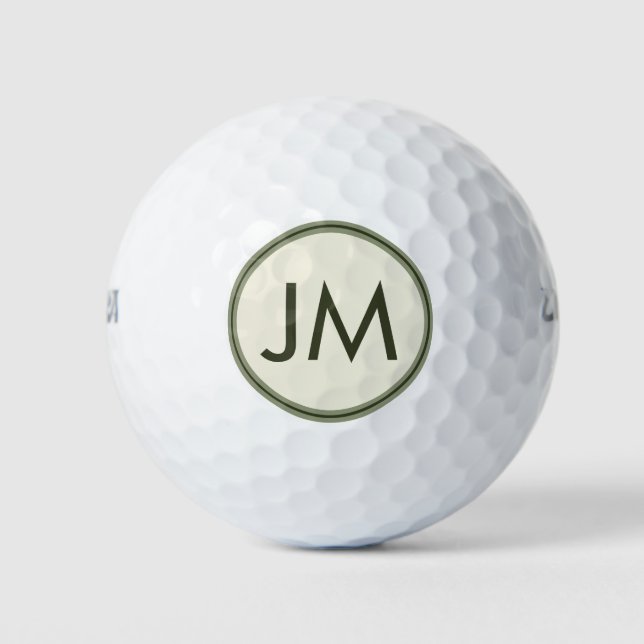 Personalized golf club monogram design balls (Front)