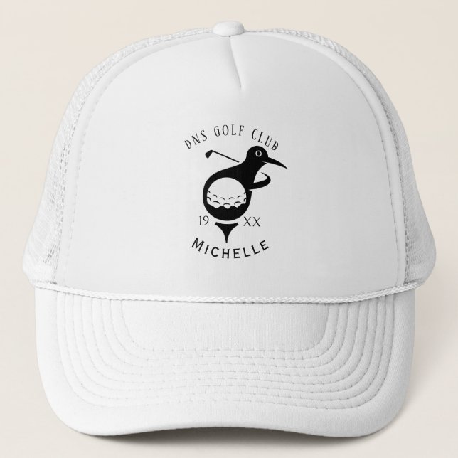 Personalized Golf Club Name Classic Trucker Hat (Front)